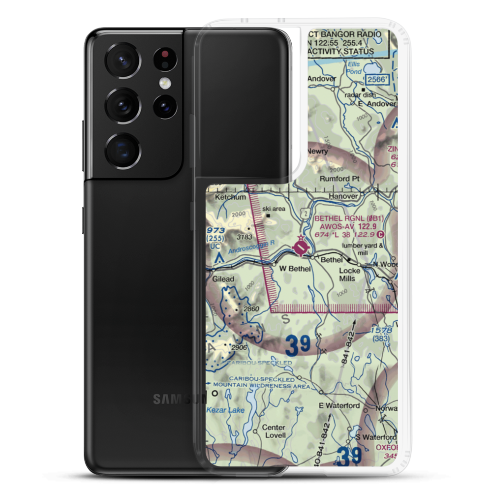 Bethel Regional Airport (0B1) VFR Sectional Samsung Case Samsung Galaxy S21 Ultra model shown