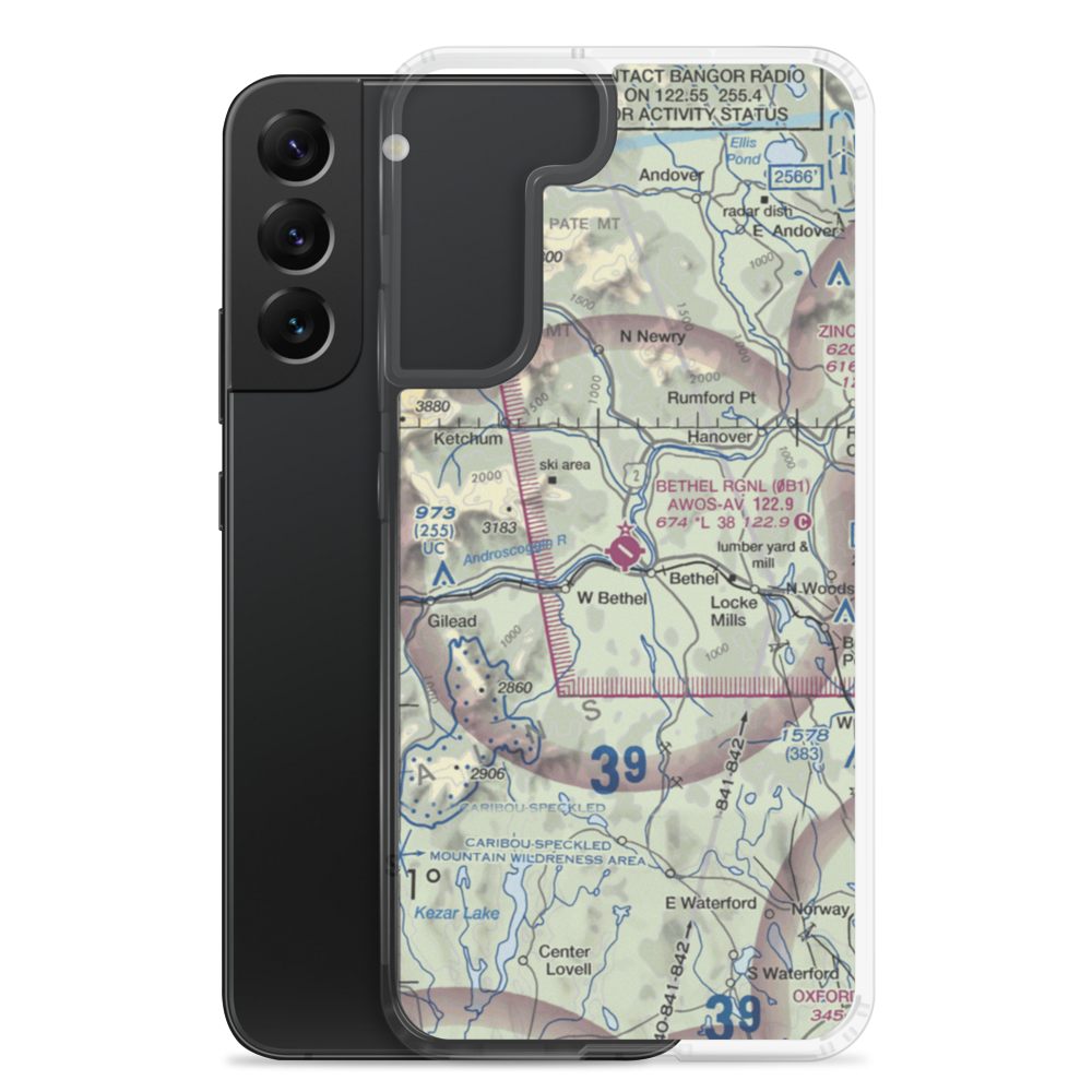 Bethel Regional Airport (0B1) VFR Sectional Samsung Case Samsung Galaxy S22 Plus model shown