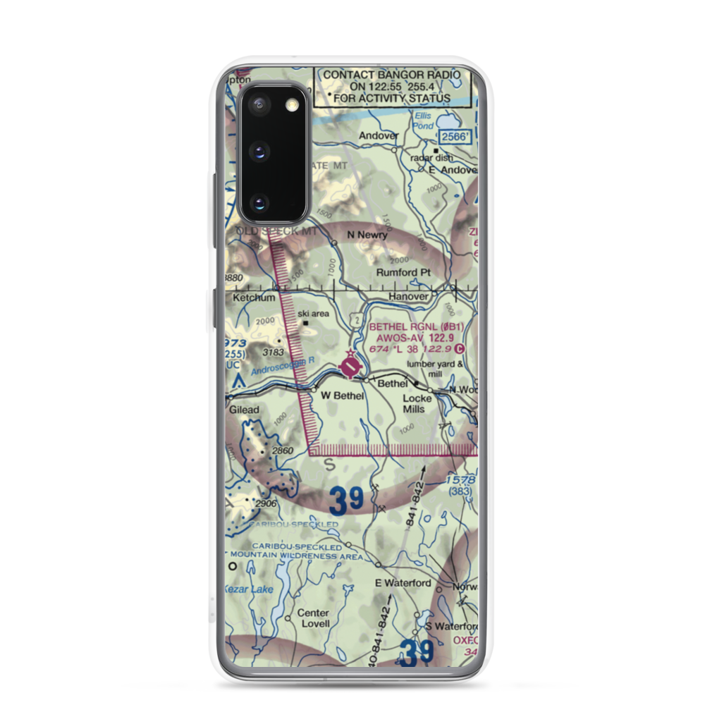 Bethel Regional Airport (0B1) VFR Sectional Samsung Case Samsung Galaxy S20 model shown