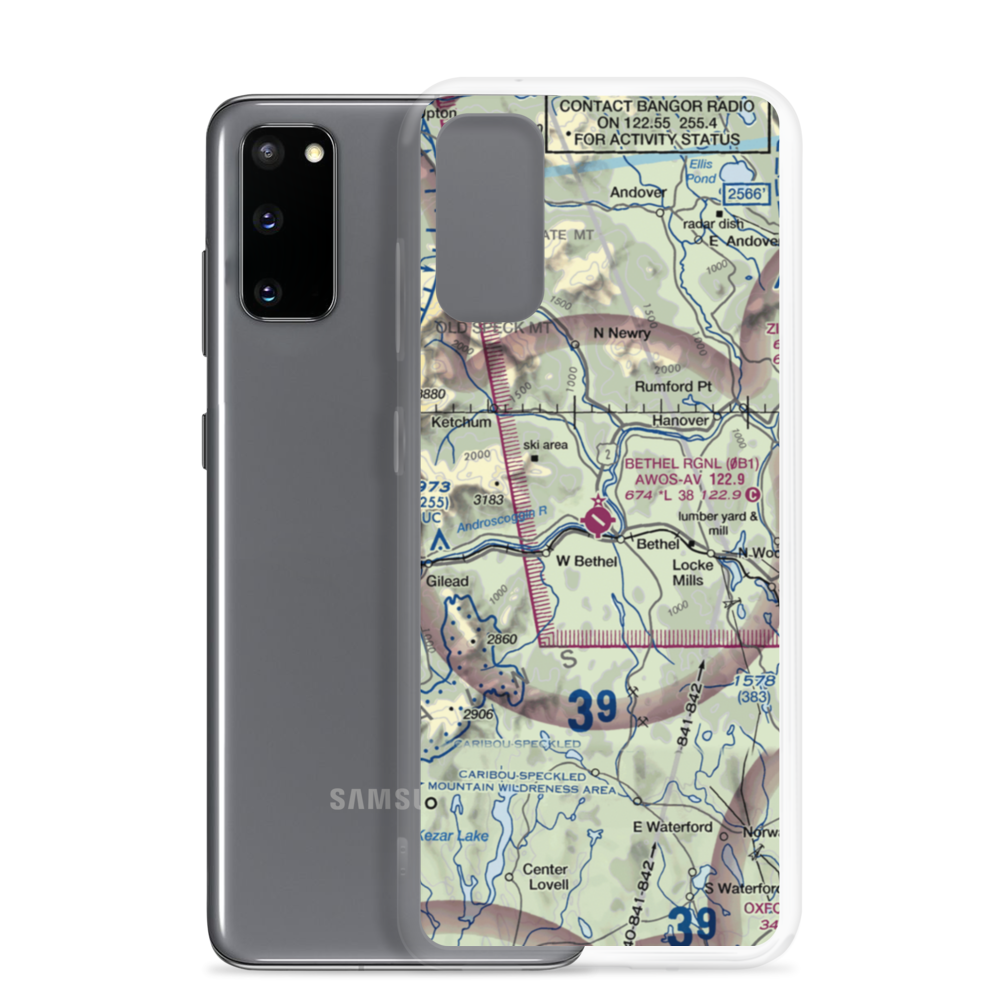 Bethel Regional Airport (0B1) VFR Sectional Samsung Case Samsung Galaxy S20 model shown
