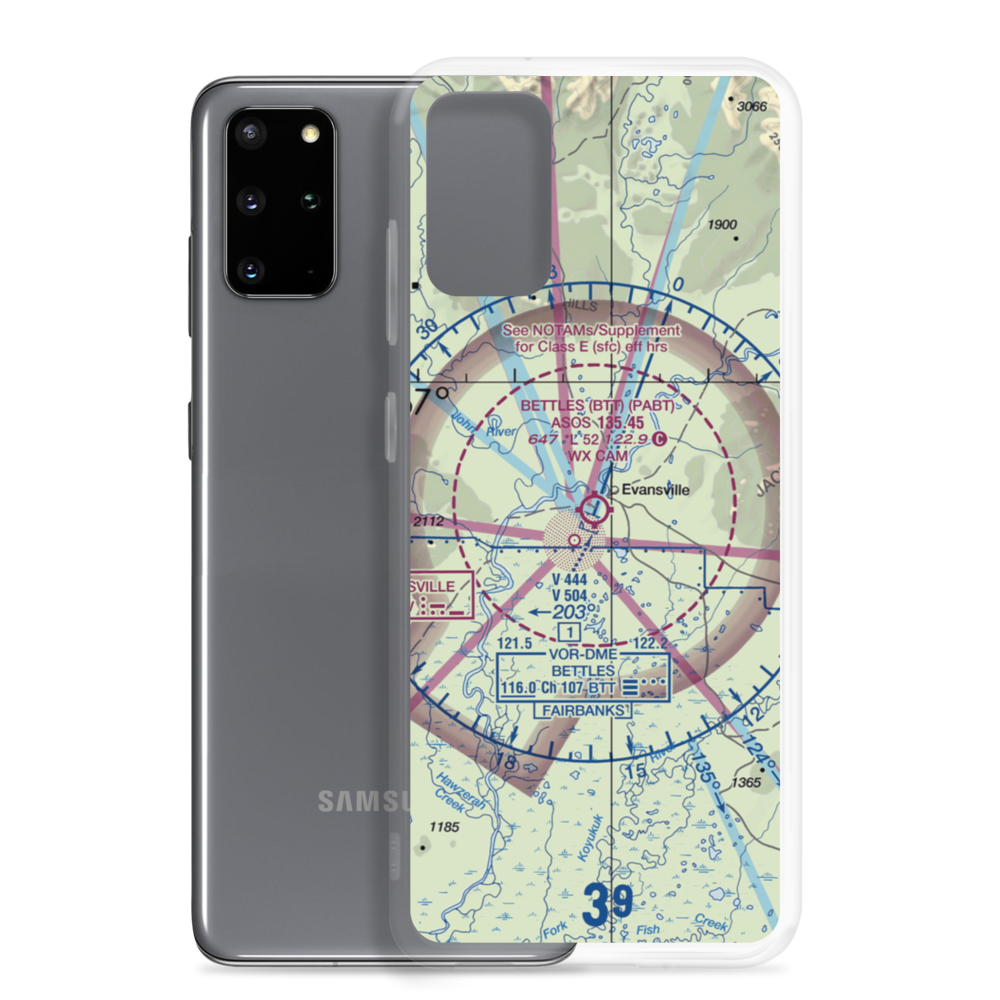 Bettles Airport (BTT) VFR Sectional Samsung Case Samsung Galaxy S20 Plus model shown