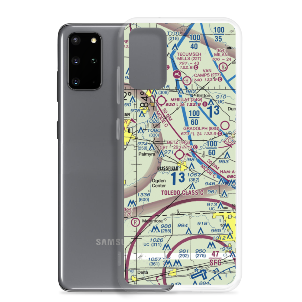 Betz Airport (44G) VFR Sectional Samsung Case Samsung Galaxy S20 Plus model shown