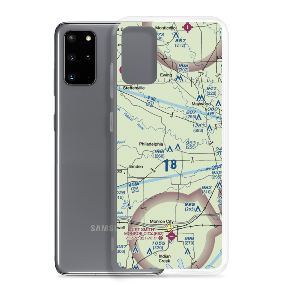 Bevill Airport (7MO2) VFR Sectional Samsung Case Samsung Galaxy S20 Plus model shown