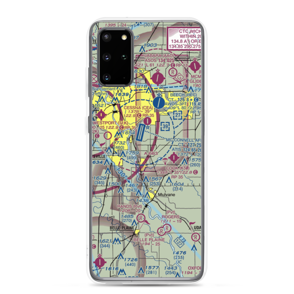 Beyer Farm Airport (06SN) VFR Sectional Samsung Case Samsung Galaxy S20 Plus model shown