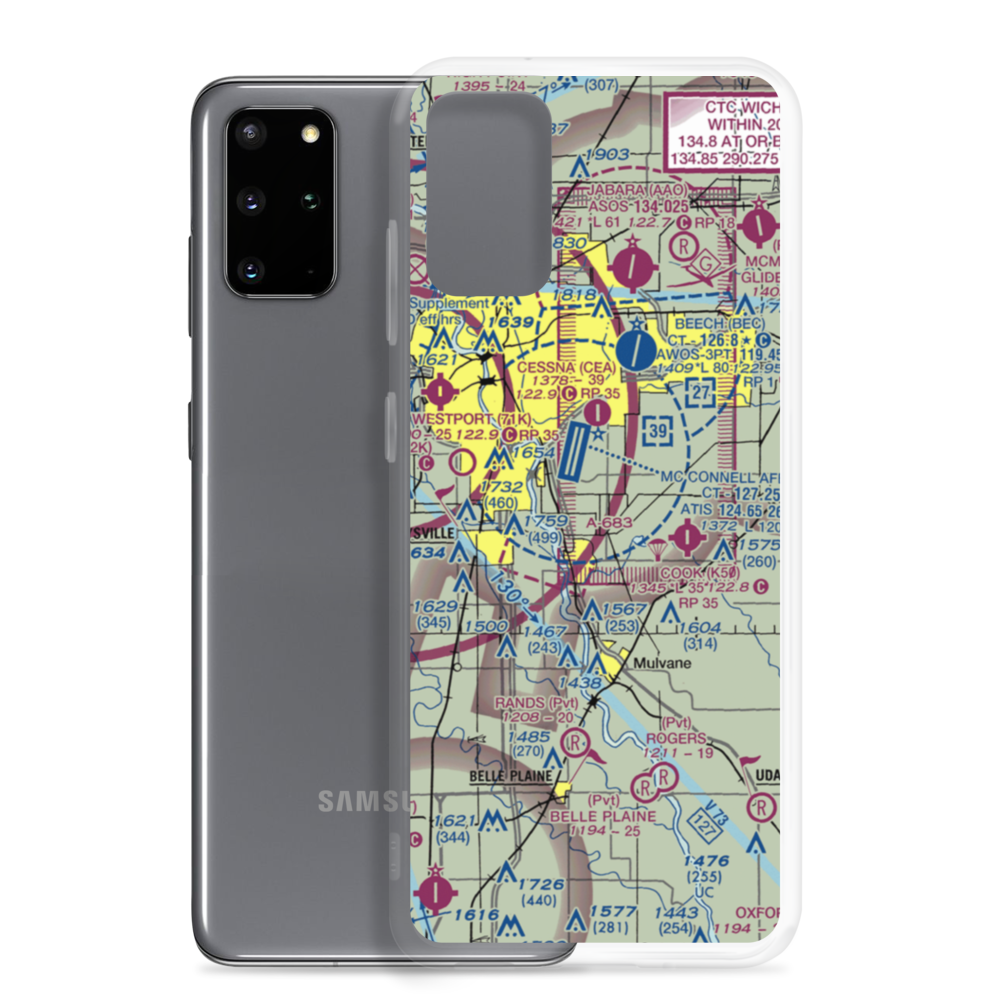 Beyer Farm Airport (06SN) VFR Sectional Samsung Case Samsung Galaxy S20 Plus model shown