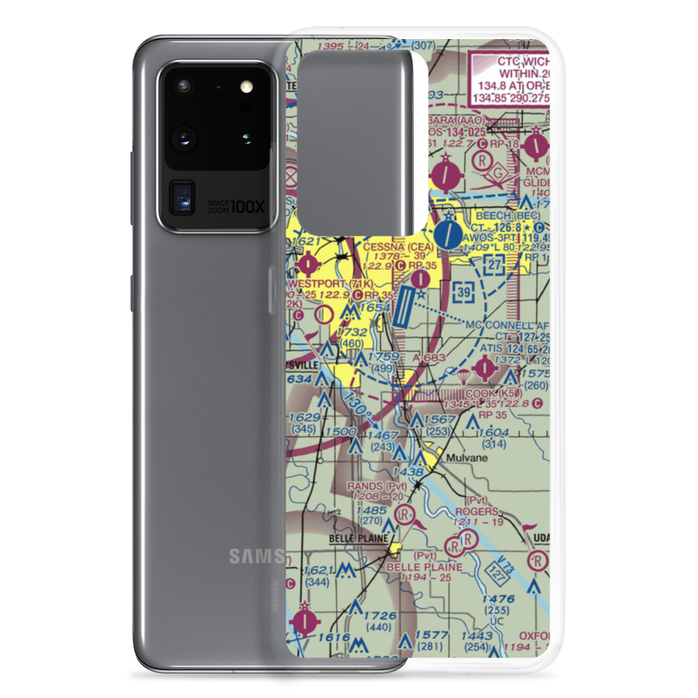 Beyer Farm Airport (06SN) VFR Sectional Samsung Case Samsung Galaxy S20 Ultra model shown