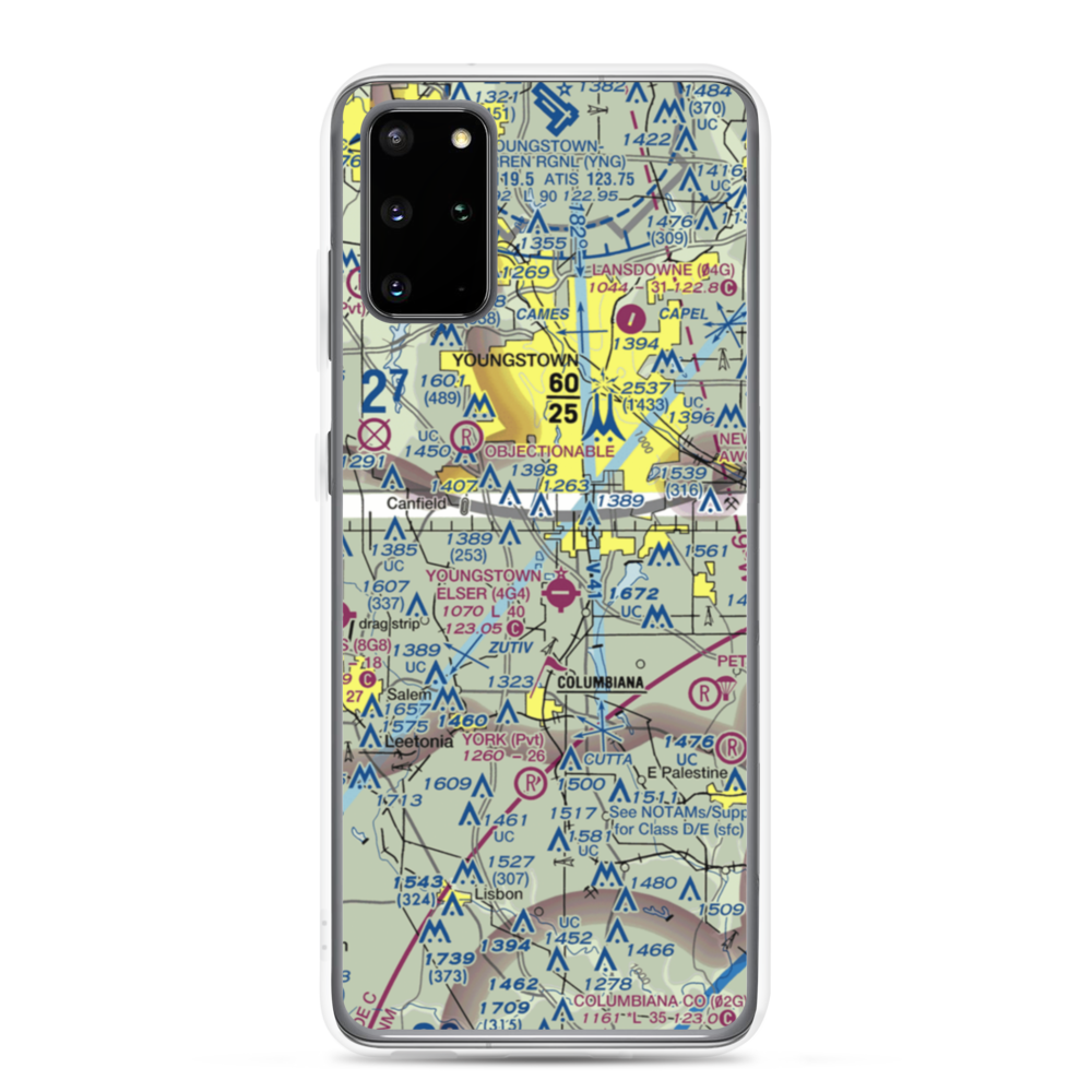 Bieber's Seaplane Base (OI76) VFR Sectional Samsung Case Samsung Galaxy S20 Plus model shown