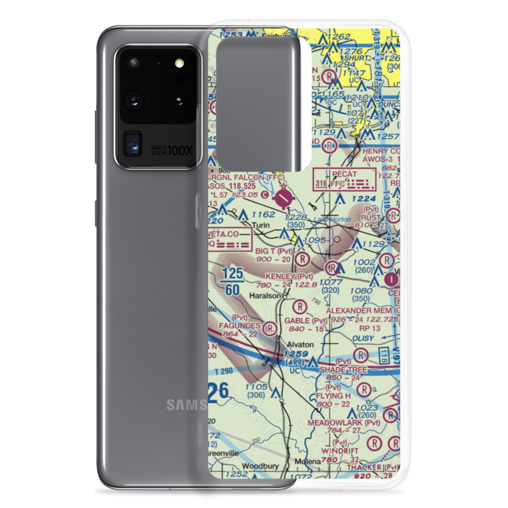 Big 'T' Airport (64GA) VFR Sectional Samsung Case Samsung Galaxy S20 Ultra model shown