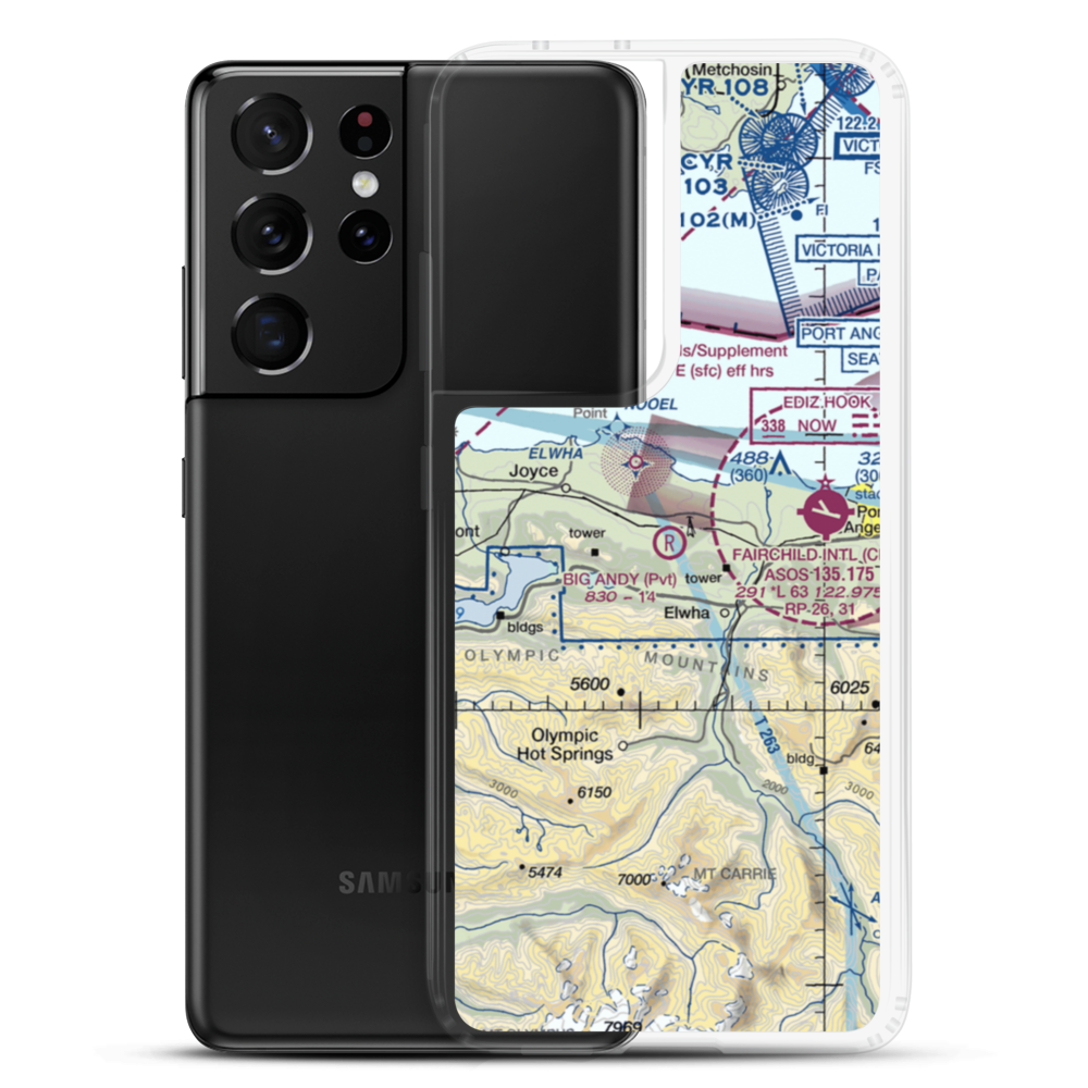 Big Andy Airport (7WA0) VFR Sectional Samsung Case Samsung Galaxy S21 Ultra model shown