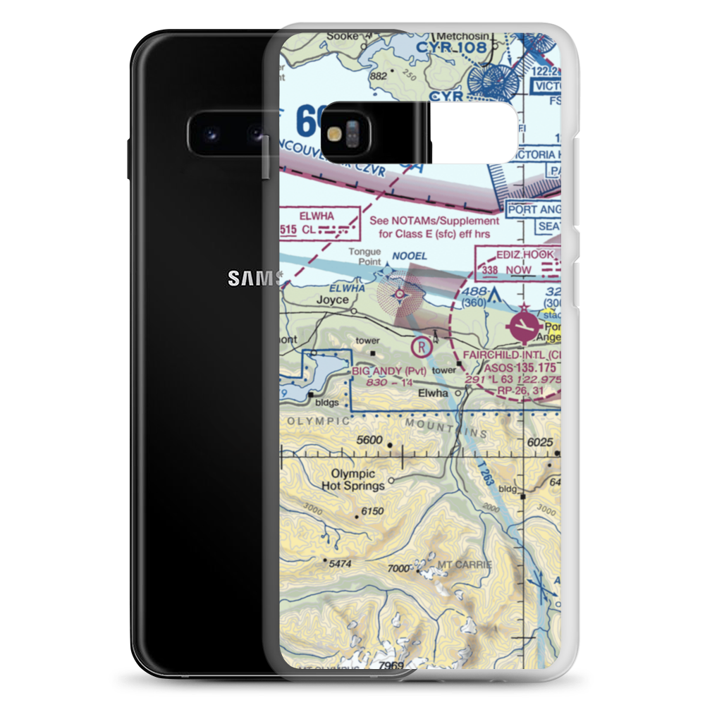 Big Andy Airport (7WA0) VFR Sectional Samsung Case Samsung Galaxy S10+ model shown