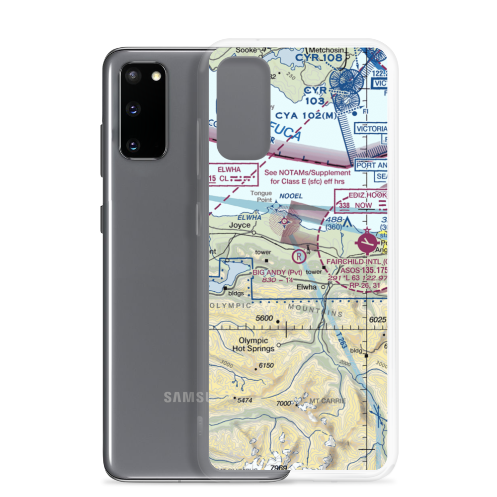 Big Andy Airport (7WA0) VFR Sectional Samsung Case Samsung Galaxy S20 model shown