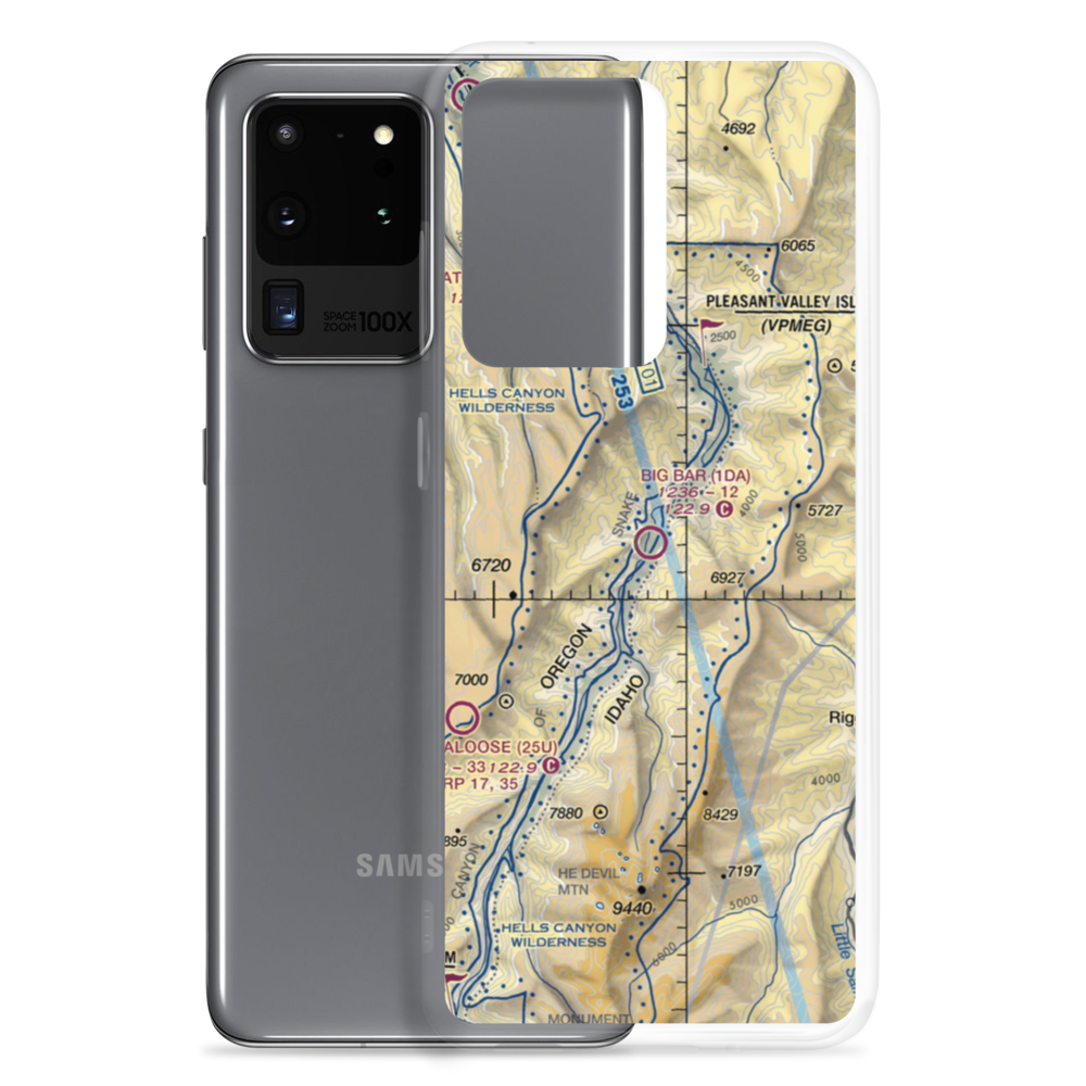 Big Bar Airport (1DA) VFR Sectional Samsung Case Samsung Galaxy S20 Ultra model shown