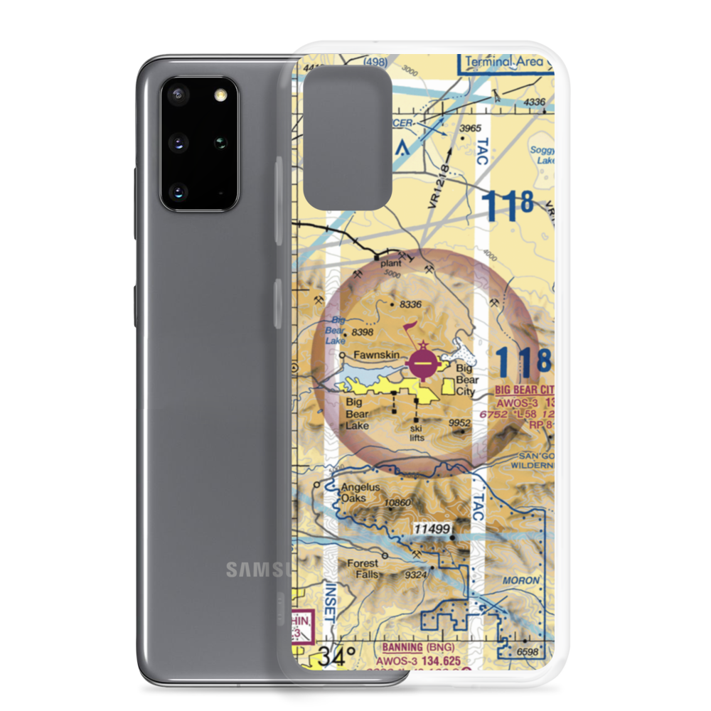 Big Bear City Airport (L35) VFR Sectional Samsung Case Samsung Galaxy S20 Plus model shown