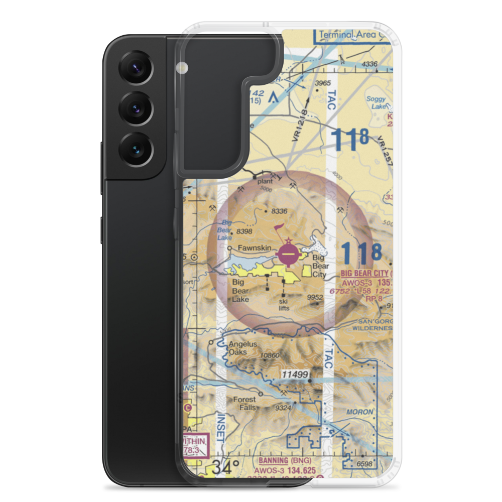 Big Bear City Airport (L35) VFR Sectional Samsung Case Samsung Galaxy S22 Plus model shown