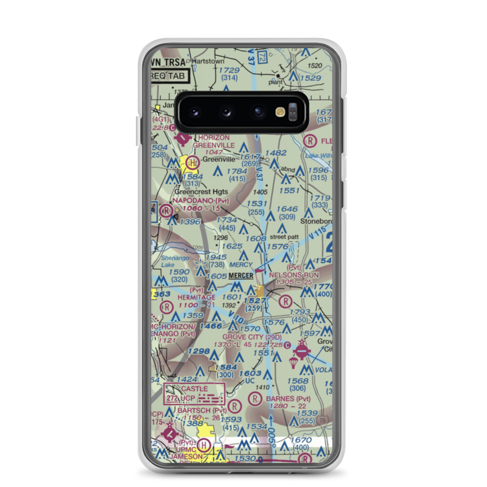 Big Bend Airport (US-0120) VFR Sectional Samsung Case Samsung Galaxy S10 model shown