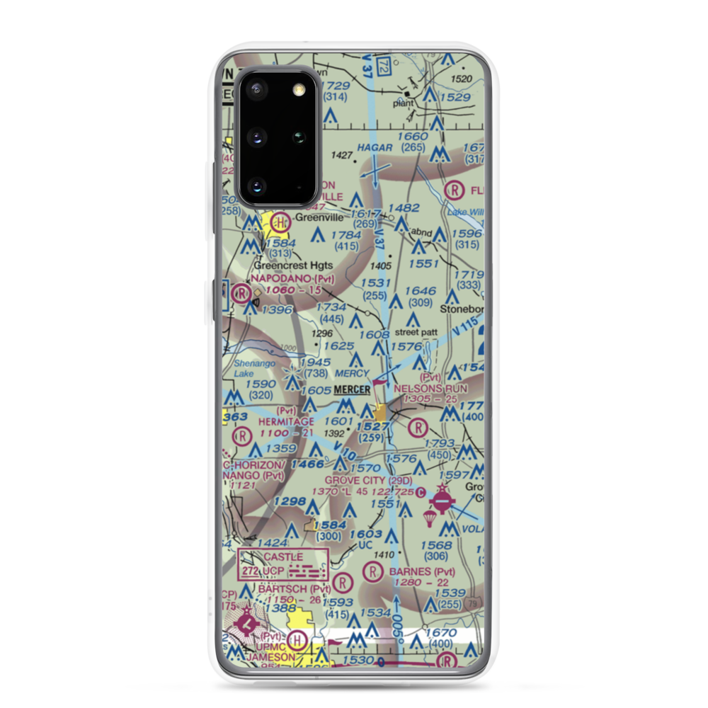 Big Bend Airport (US-0120) VFR Sectional Samsung Case Samsung Galaxy S20 Plus model shown