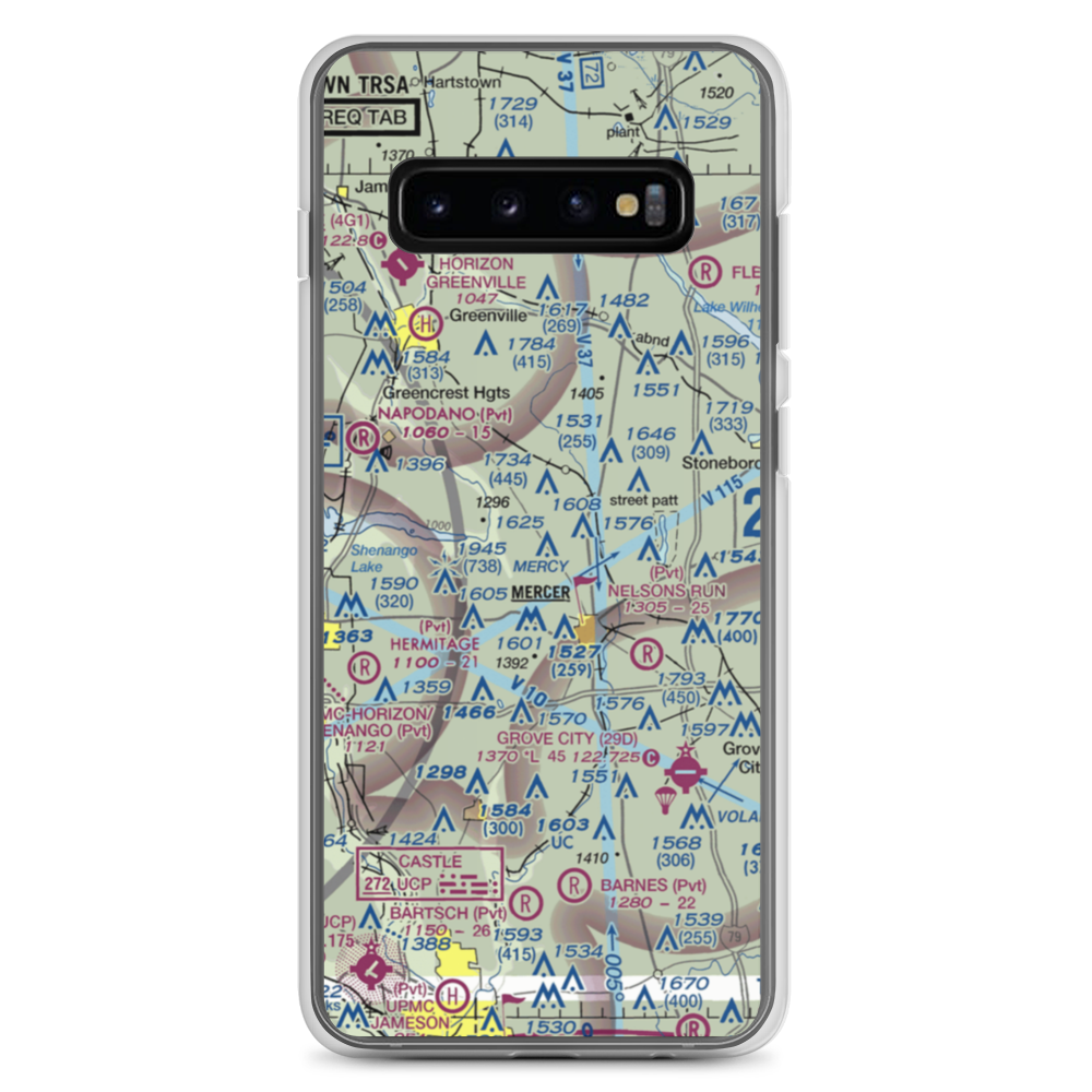 Big Bend Airport (US-0120) VFR Sectional Samsung Case Samsung Galaxy S10+ model shown