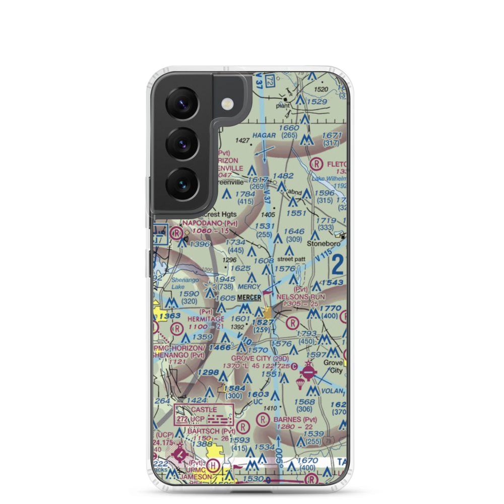 Big Bend Airport (US-0120) VFR Sectional Samsung Case Samsung Galaxy S22 model shown