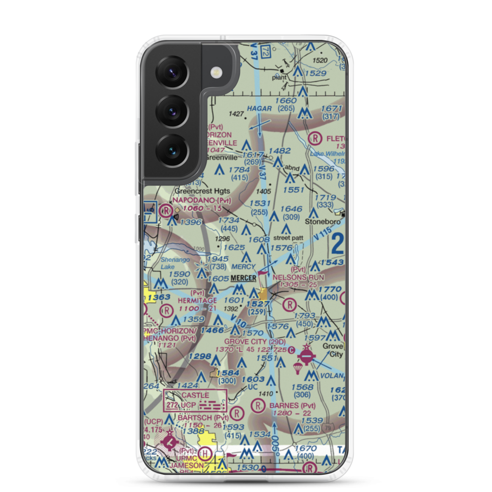 Big Bend Airport (US-0120) VFR Sectional Samsung Case Samsung Galaxy S22 Plus model shown