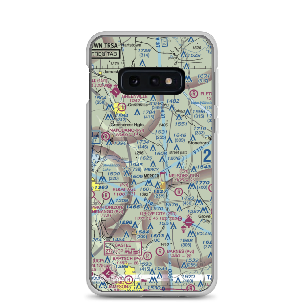 Big Bend Airport (US-0120) VFR Sectional Samsung Case Samsung Galaxy S10e model shown