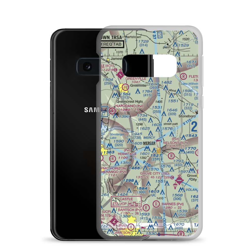Big Bend Airport (US-0120) VFR Sectional Samsung Case Samsung Galaxy S10e model shown