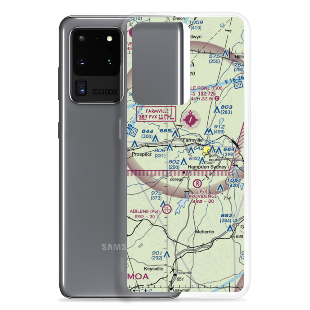 Big Buffalo Airstrip (VA34) VFR Sectional Samsung Case Samsung Galaxy S20 Ultra model shown