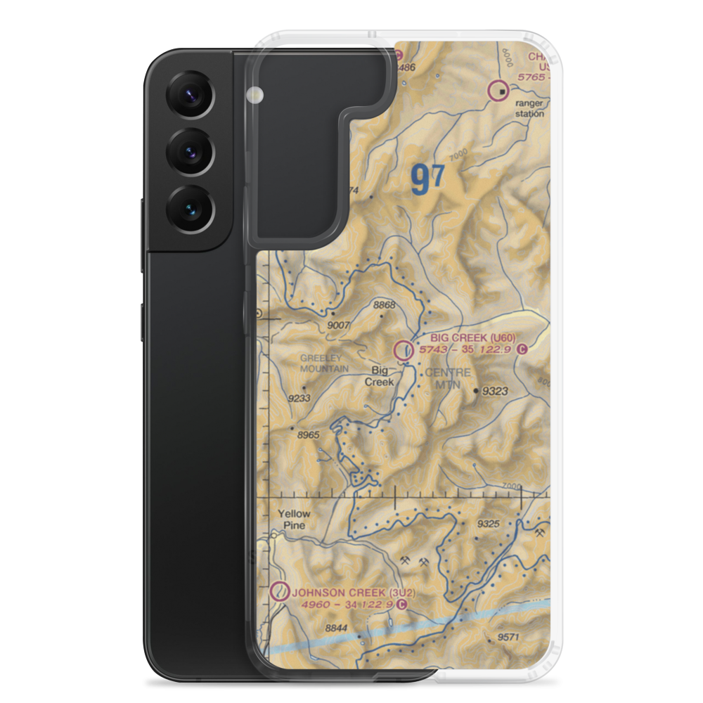 Big Creek Airport (U60) VFR Sectional Samsung Case Samsung Galaxy S22 Plus model shown