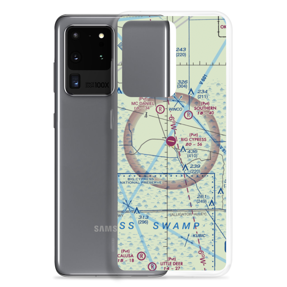 Big Cypress Airfield (59FD) VFR Sectional Samsung Case Samsung Galaxy S20 Ultra model shown