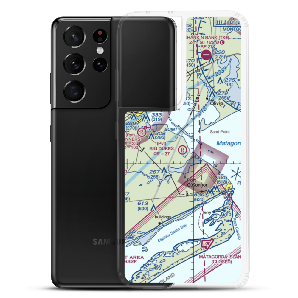 Big Duke's Place Airport (5TS9) VFR Sectional Samsung Case Samsung Galaxy S21 Ultra model shown