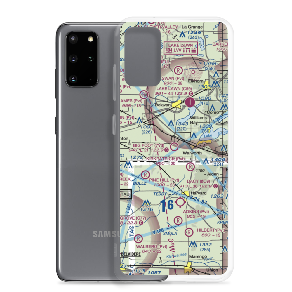 Big Foot Airfield (7V3) VFR Sectional Samsung Case Samsung Galaxy S20 Plus model shown