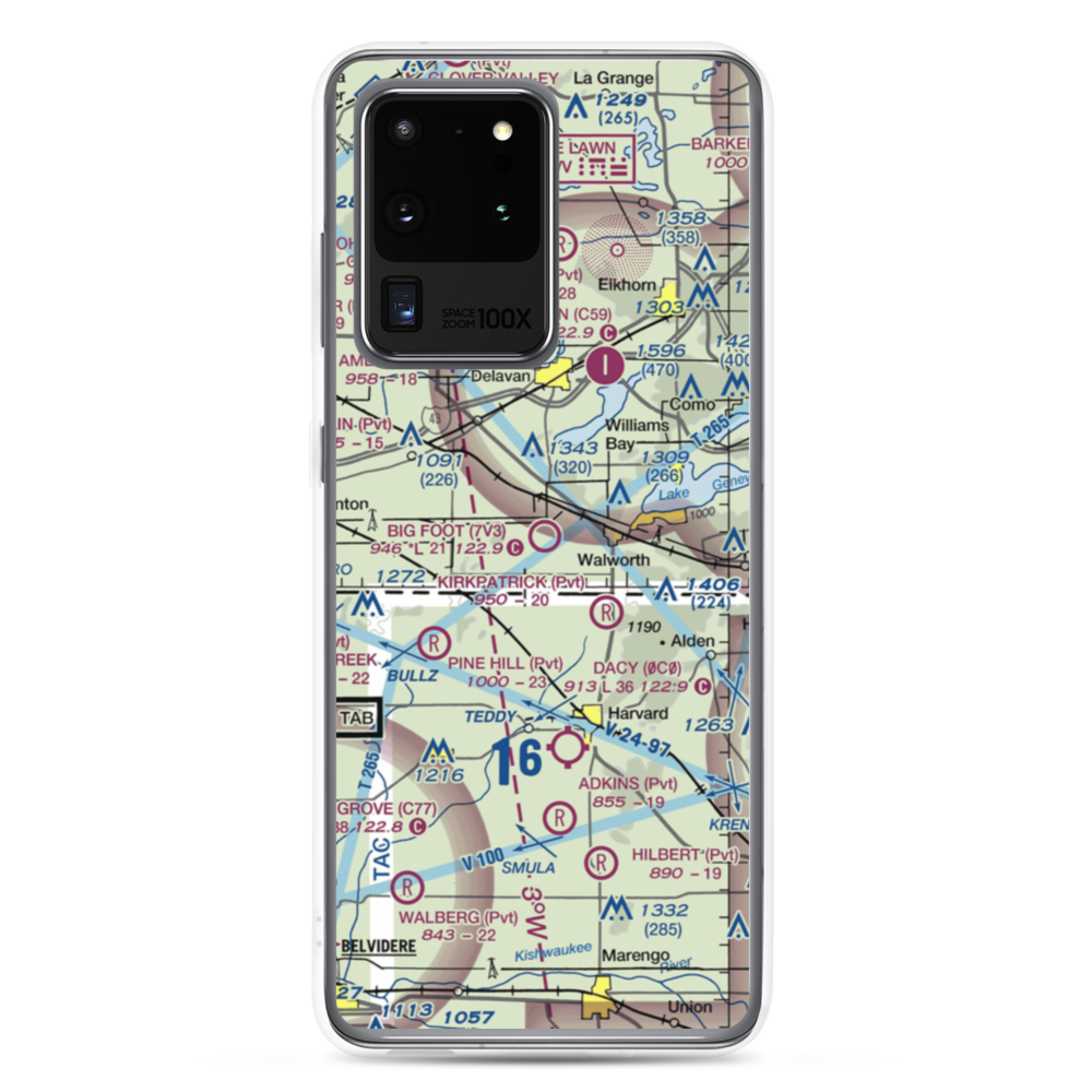 Big Foot Airfield (7V3) VFR Sectional Samsung Case Samsung Galaxy S20 Ultra model shown