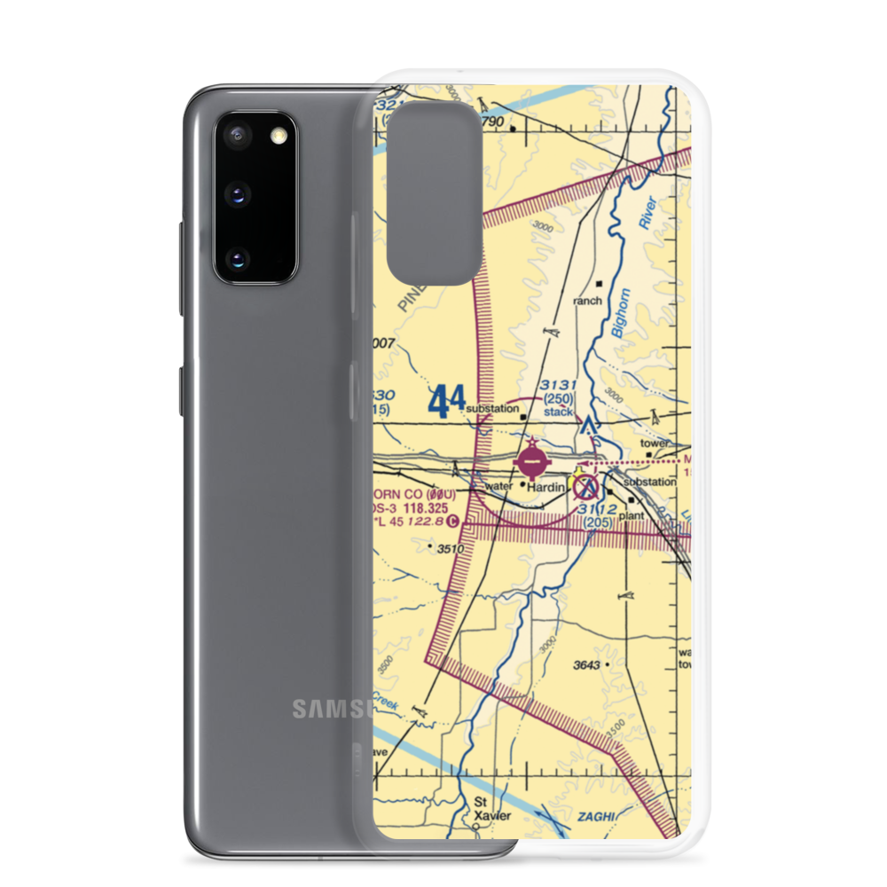 Big Horn County Airport (00U) VFR Sectional Samsung Case Samsung Galaxy S20 model shown