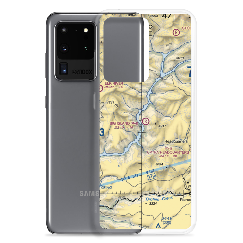 Big Island Airport (ID29) VFR Sectional Samsung Case Samsung Galaxy S20 Ultra model shown