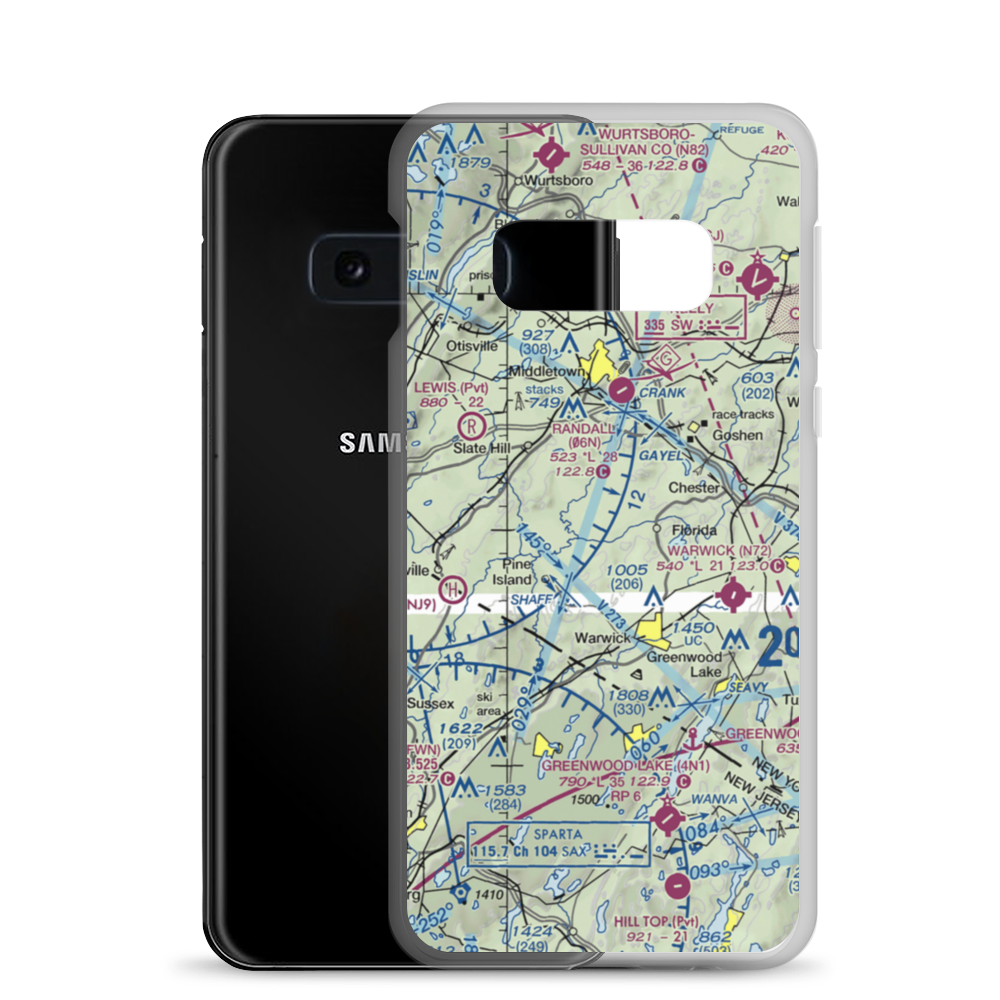 Big Island Airport (NK07) VFR Sectional Samsung Case Samsung Galaxy S10e model shown