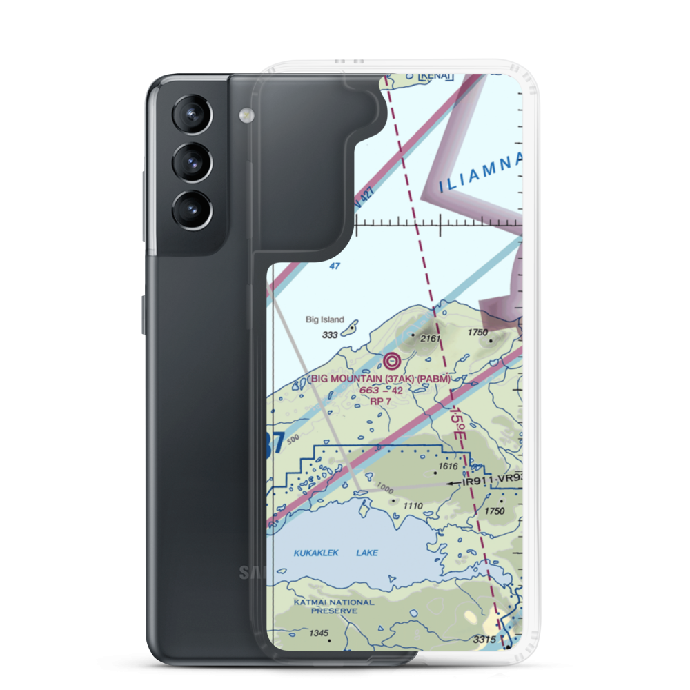 Big Mountain Airport (BMX) VFR Sectional Samsung Case Samsung Galaxy S21 model shown