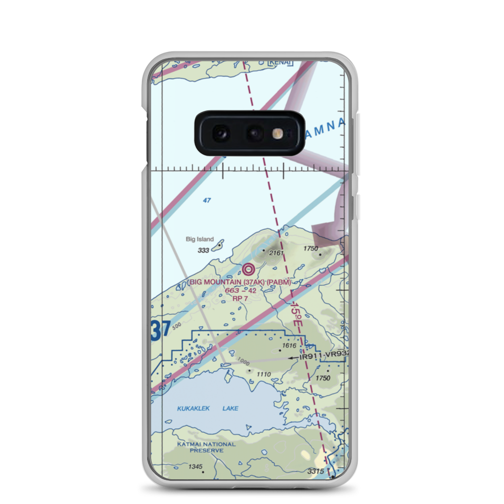 Big Mountain Airport (BMX) VFR Sectional Samsung Case Samsung Galaxy S10e model shown