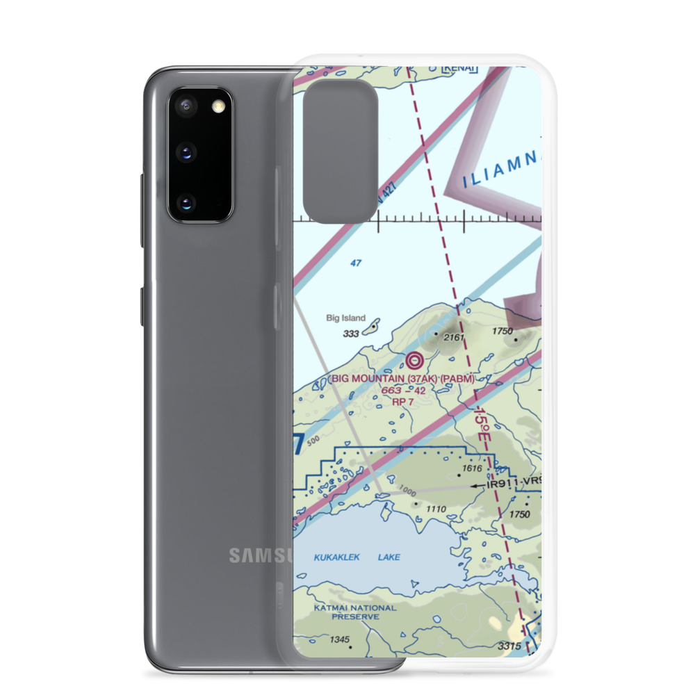 Big Mountain Airport (BMX) VFR Sectional Samsung Case Samsung Galaxy S20 model shown