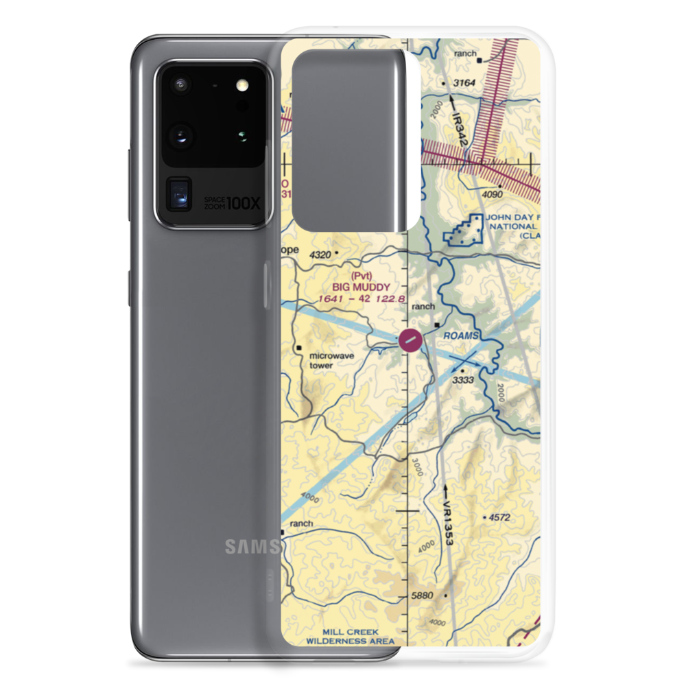 Big Muddy Ranch Airport (2OR1) VFR Sectional Samsung Case Samsung Galaxy S20 Ultra model shown