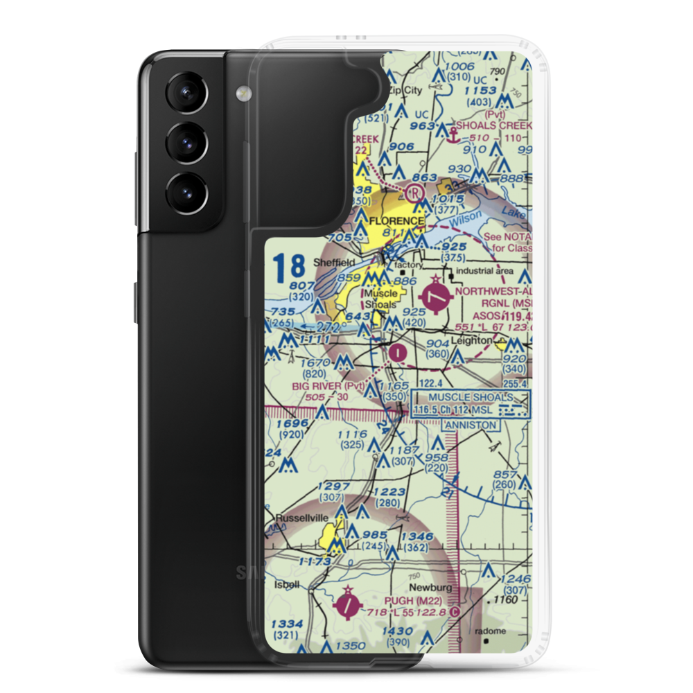 Big River Airpark (5AL5) VFR Sectional Samsung Case Samsung Galaxy S21 Plus model shown