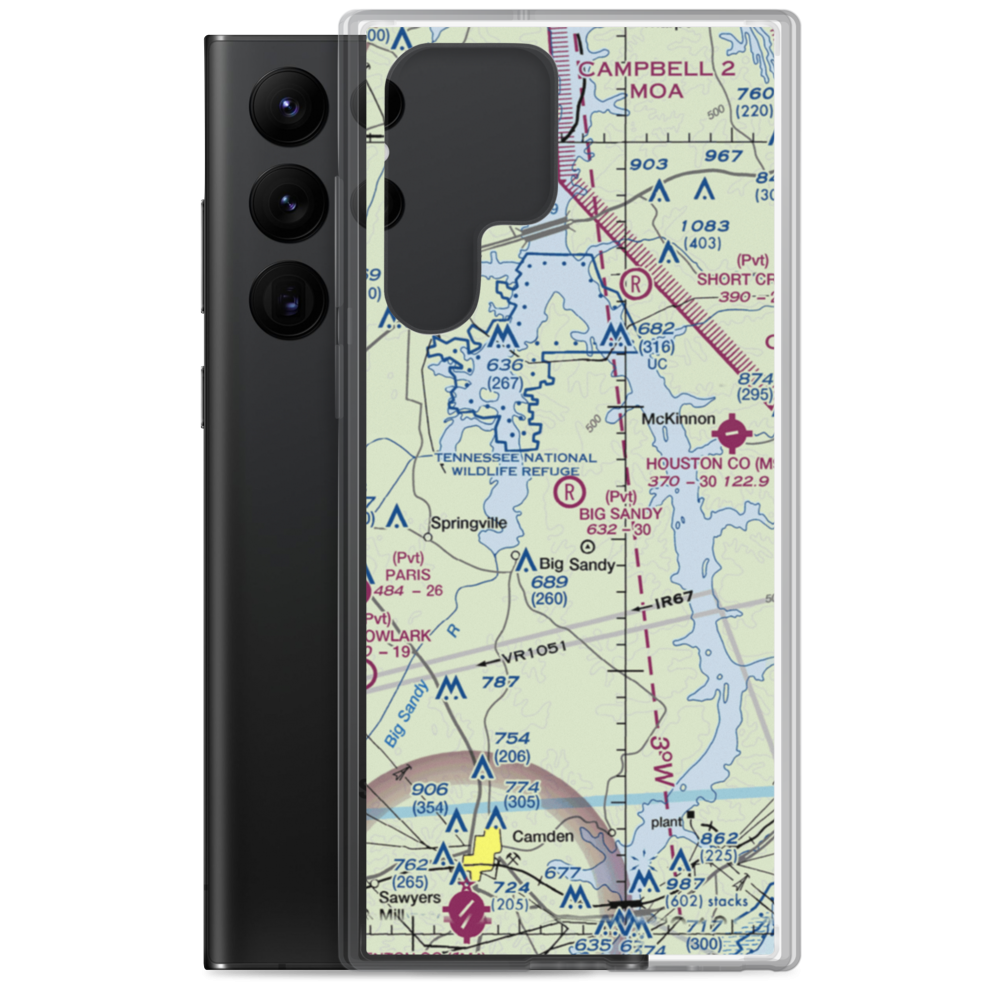 Big Sandy Airpark (39TN) VFR Sectional Samsung Case Samsung Galaxy S22 Ultra model shown