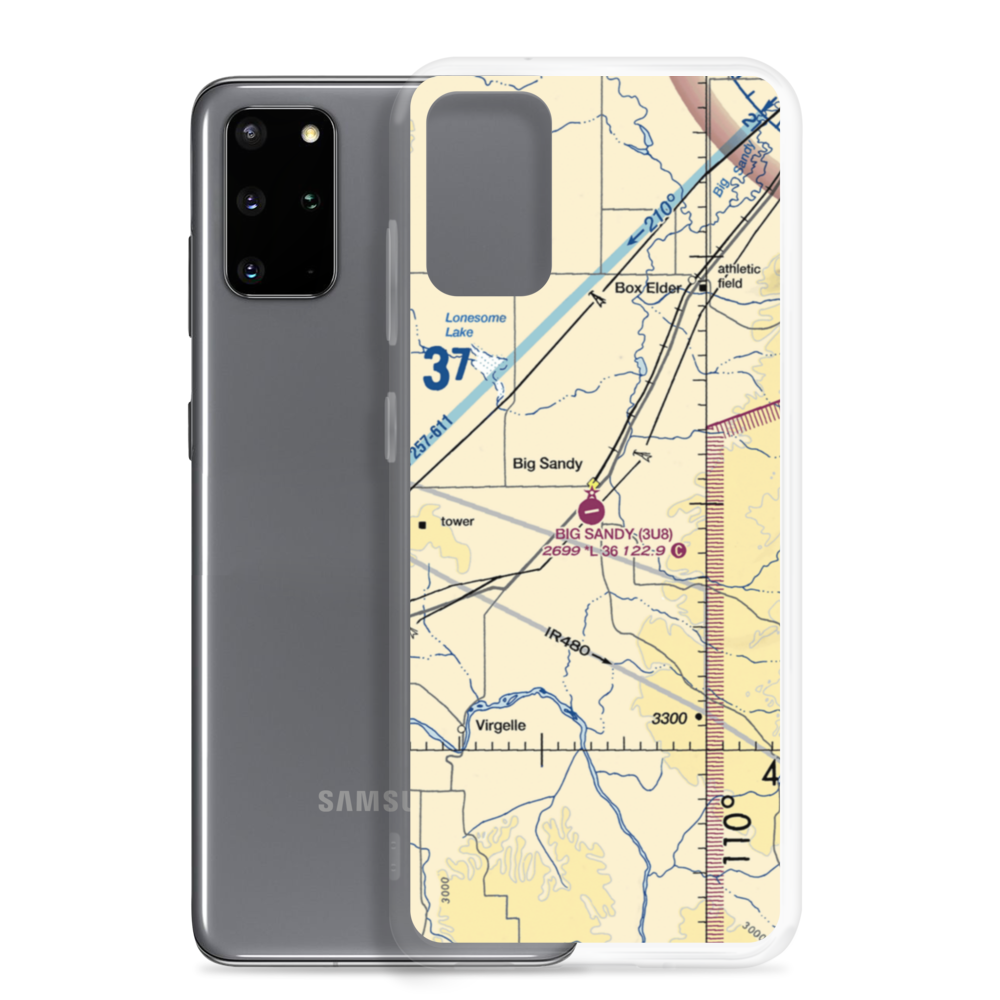 Big Sandy Airport (3U8) VFR Sectional Samsung Case Samsung Galaxy S20 Plus model shown