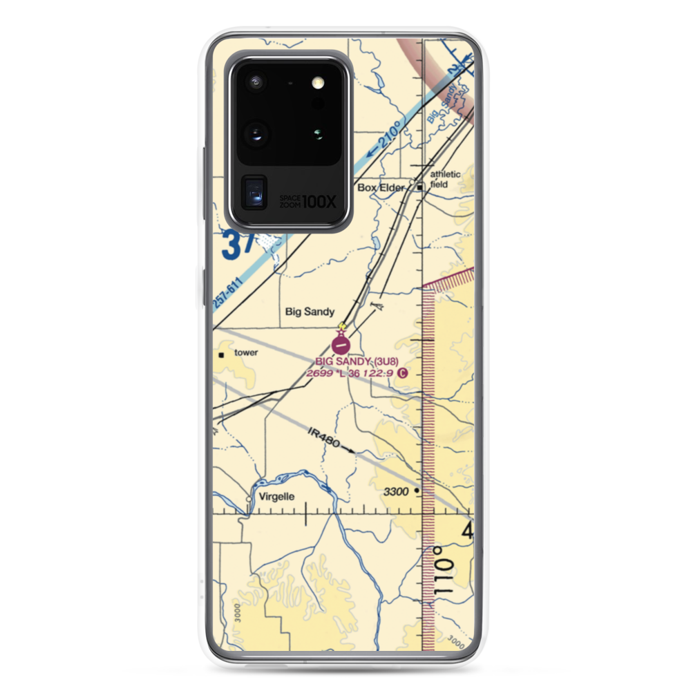 Big Sandy Airport (3U8) VFR Sectional Samsung Case Samsung Galaxy S20 Ultra model shown