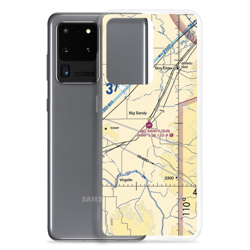 Big Sandy Airport (3U8) VFR Sectional Samsung Case Samsung Galaxy S20 Ultra model shown