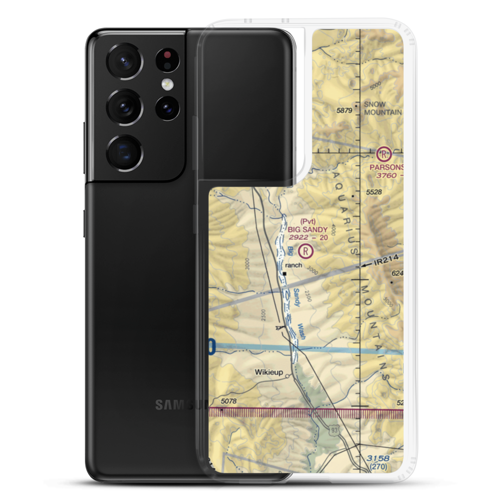 Big Sandy Airport (AZ71) VFR Sectional Samsung Case Samsung Galaxy S21 Ultra model shown