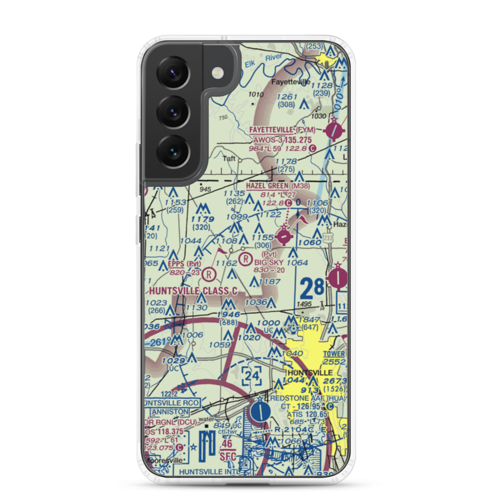 Big Sky Airport (AL93) VFR Sectional Samsung Case Samsung Galaxy S22 Plus model shown