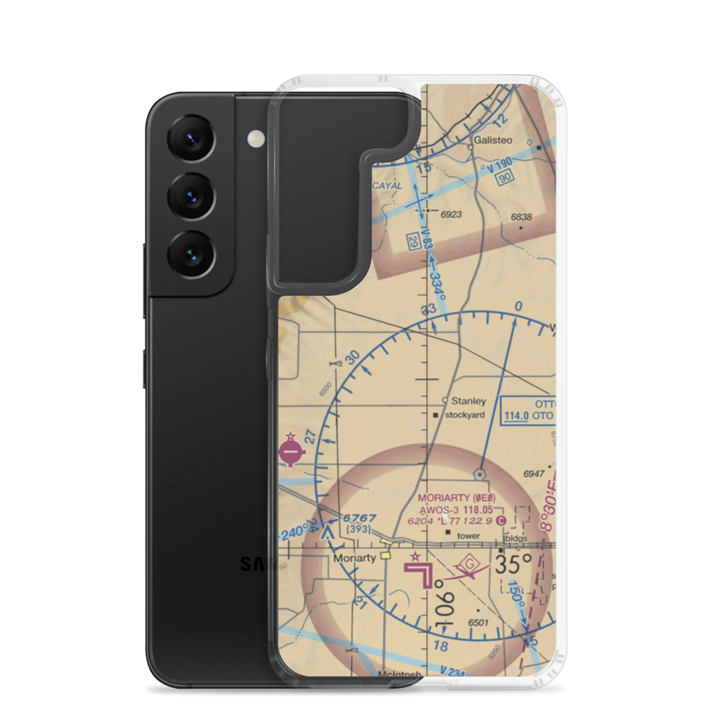 Big Sky Airport (NM63) VFR Sectional Samsung Case Samsung Galaxy S22 model shown