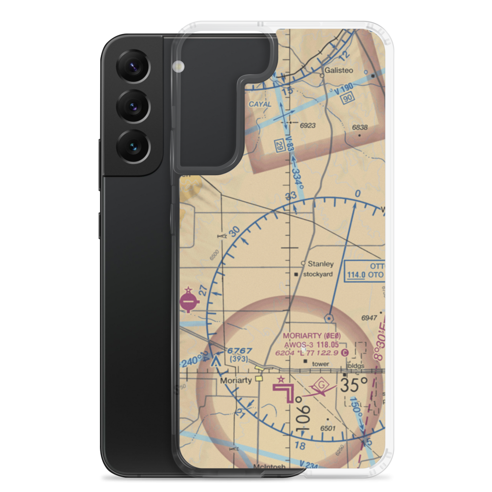 Big Sky Airport (NM63) VFR Sectional Samsung Case Samsung Galaxy S22 Plus model shown