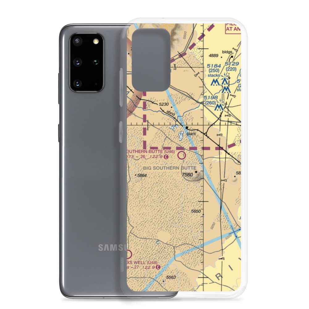 Big Southern Butte Airport (U46) VFR Sectional Samsung Case Samsung Galaxy S20 Plus model shown