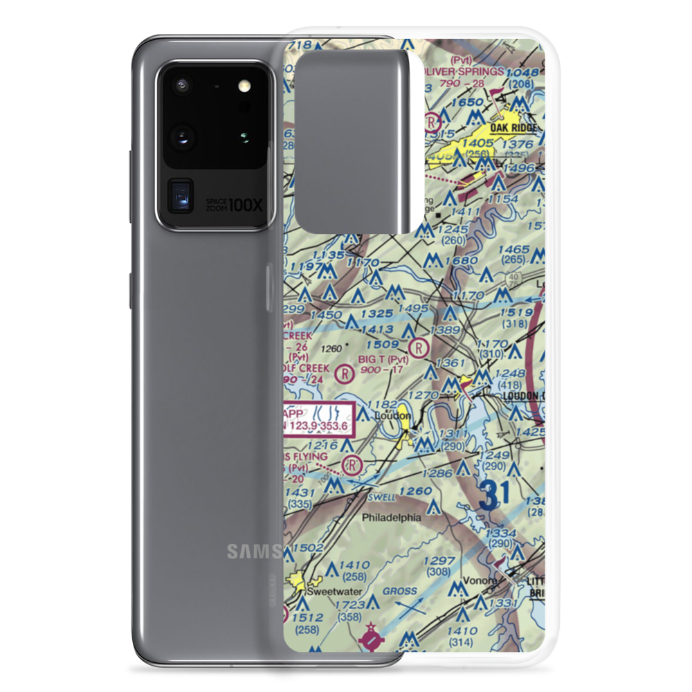 Big T Airport (80TN) VFR Sectional Samsung Case Samsung Galaxy S20 Ultra model shown