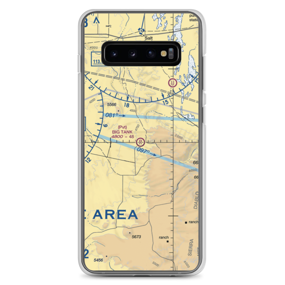 Big Tank Ranch Airport (76TE) VFR Sectional Samsung Case Samsung Galaxy S10+ model shown